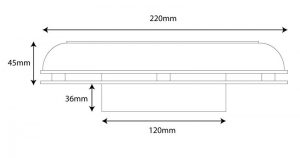 Solarark Solar Powered Ventilator SAV2.5CF Dimensions